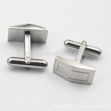 Arch Shape Unisex 316L Stainless Steel Blank Cufflinks